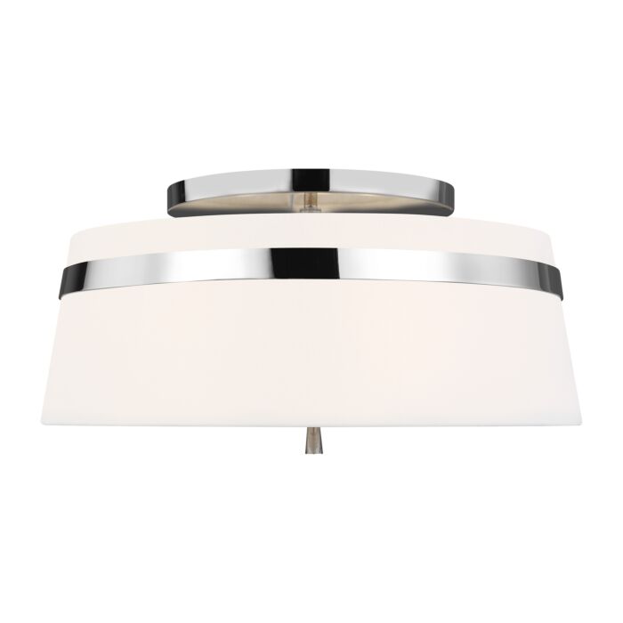 Cordtlandt 3 Light Ceiling Light in Polished Nickel by Alexa Hampton