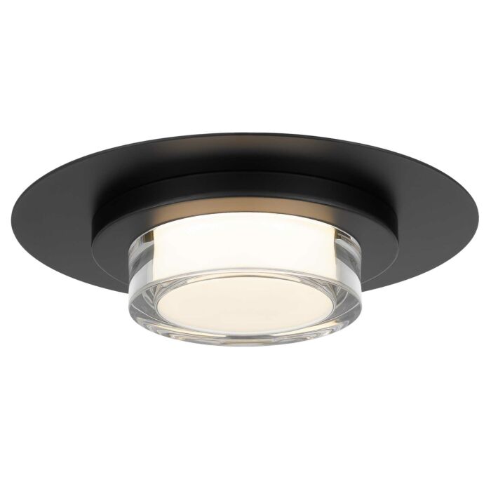 Alteck Plate Flush Mount in Sand Black