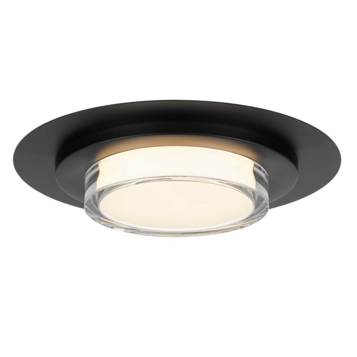 Alteck Plate Flush Mount in Sand Black