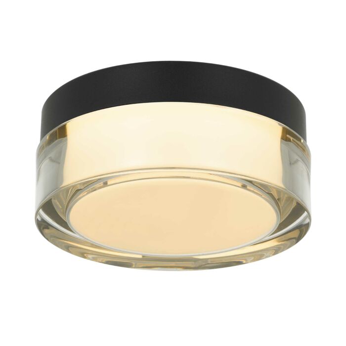 Alteck Sunspot Flush Mount in Sand Black