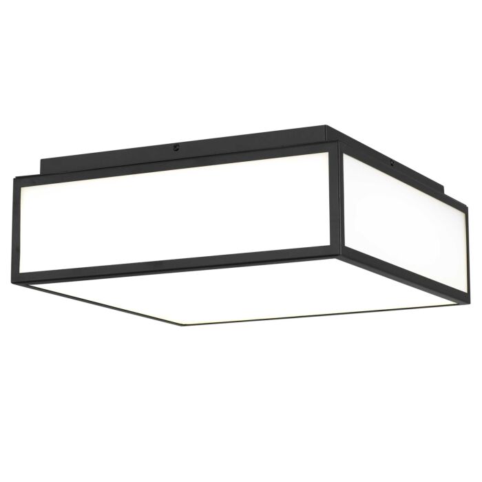 Alteck Panel Square Flush Mount in Sand Black