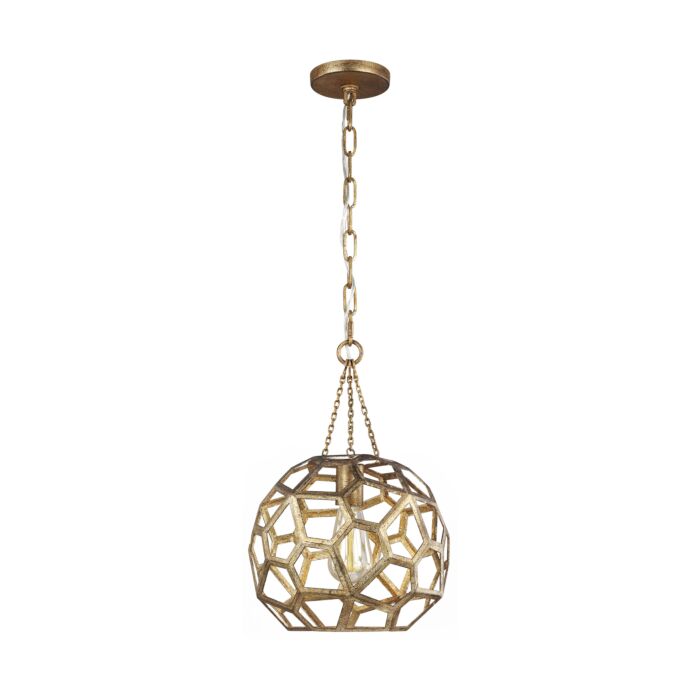 Feccetta Pendant Light in Antique Gild by Alexa Hampton
