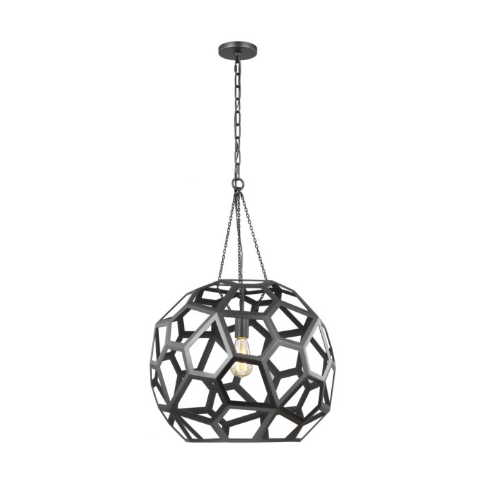 Feccetta Pendant Light in Midnight Black by Alexa Hampton