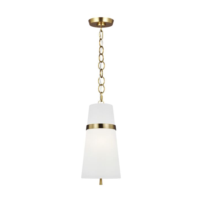 Cordtlandt Pendant Light in Burnished Brass by Alexa Hampton
