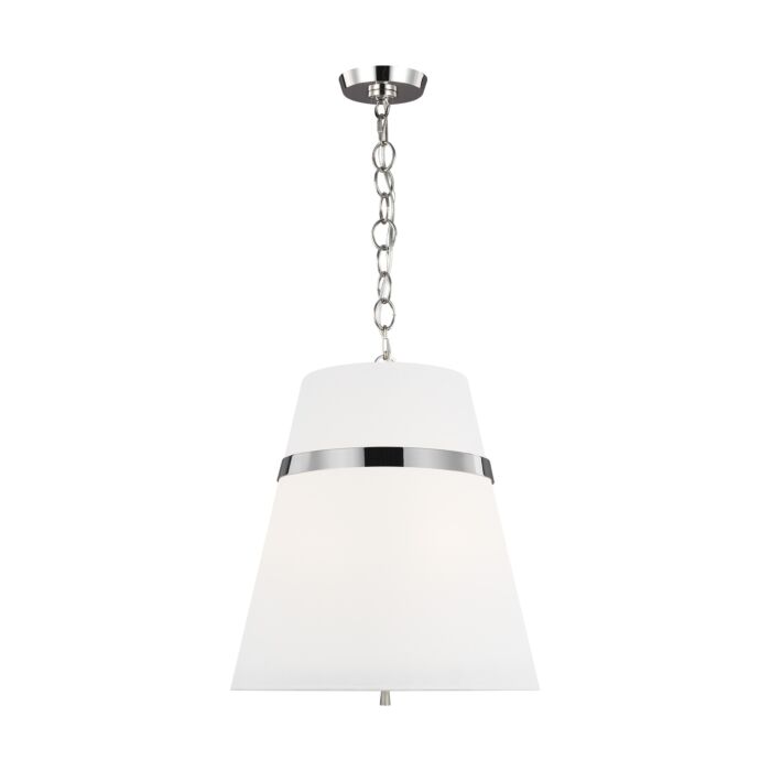 Cordtlandt 3 Light Pendant Light in Polished Nickel by Alexa Hampton