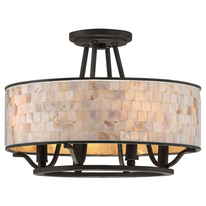 Quoizel Aristocrat 4 Light 16 Inch Ceiling Light in Palladian Bronze