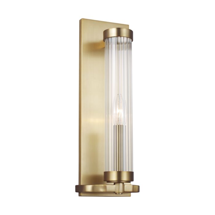 Demi Bathroom Vanity Light in Burnished Brass by Alexa Hampton