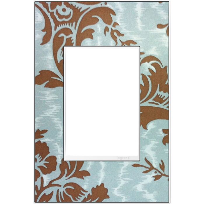 LeGrand adorne Custom Wall Plate 1 Opening + Magnesium Trim