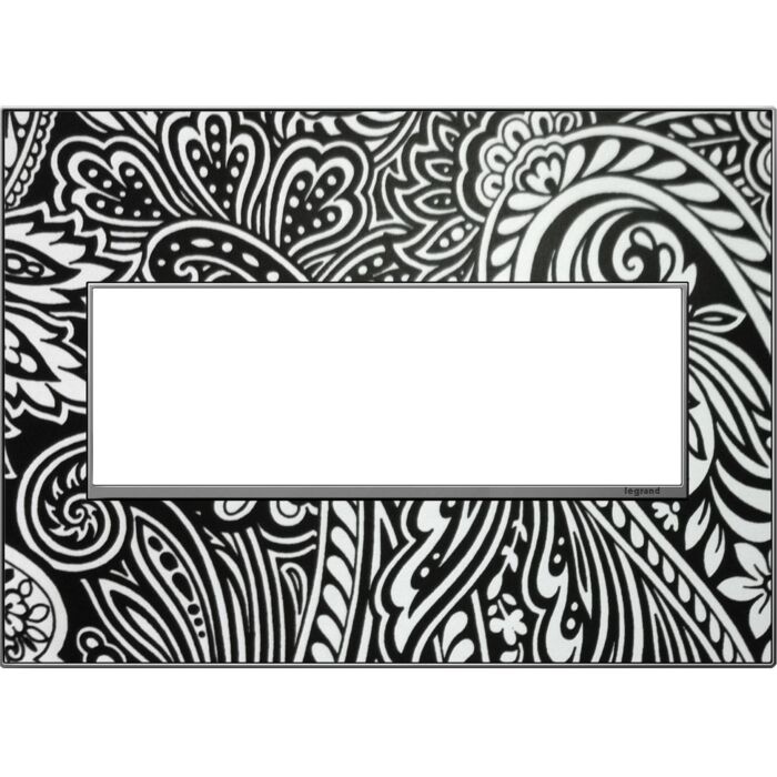 LeGrand adorne Custom Wall Plate 3 Opening Magnesium Trim