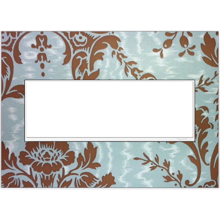 LeGrand adorne Custom Wall Plate 3 Opening White Trim