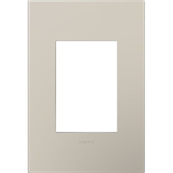 LeGrand adorne Greige 1 Opening + Wall Plate