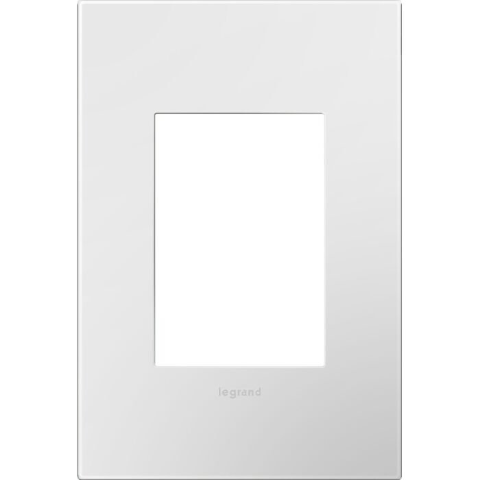 LeGrand adorne Gloss White 1 Opening + Wall Plate