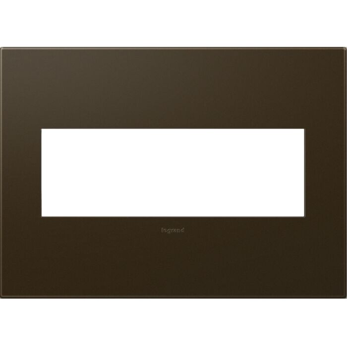 LeGrand adorne Bronze 3 Opening Wall Plate