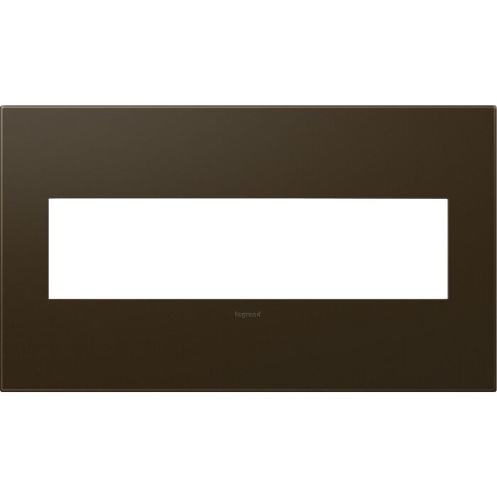 LeGrand adorne Bronze 4 Opening Wall Plate