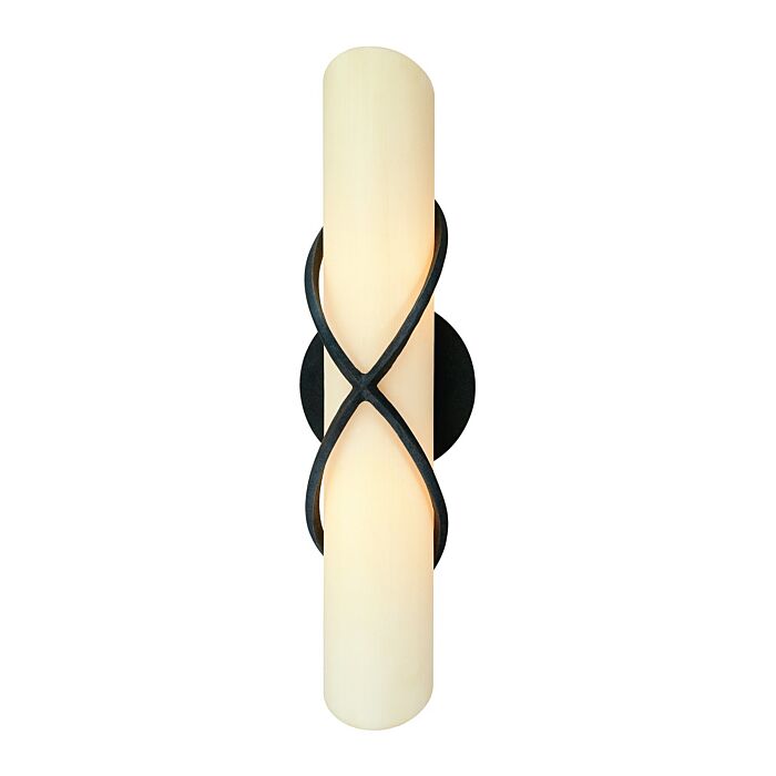 Troy Roxbury 2 Light 18 Inch Bathroom Vanity Light in French Iron