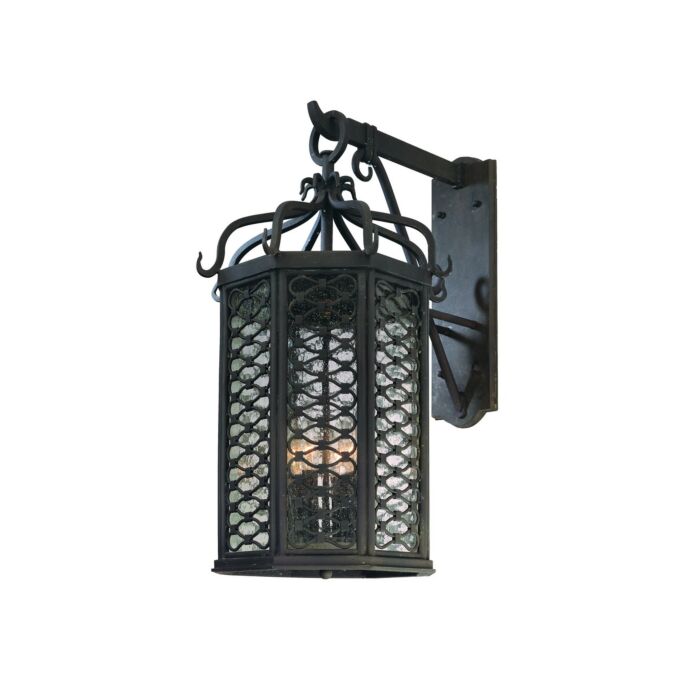 Troy Los Olivos 4 Light 26 Inch Outdoor Wall Light in Old Iron