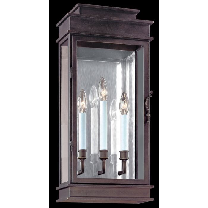 Troy Vintage 3 Light 24 Inch Outdoor Wall Light in Vintage Bronze