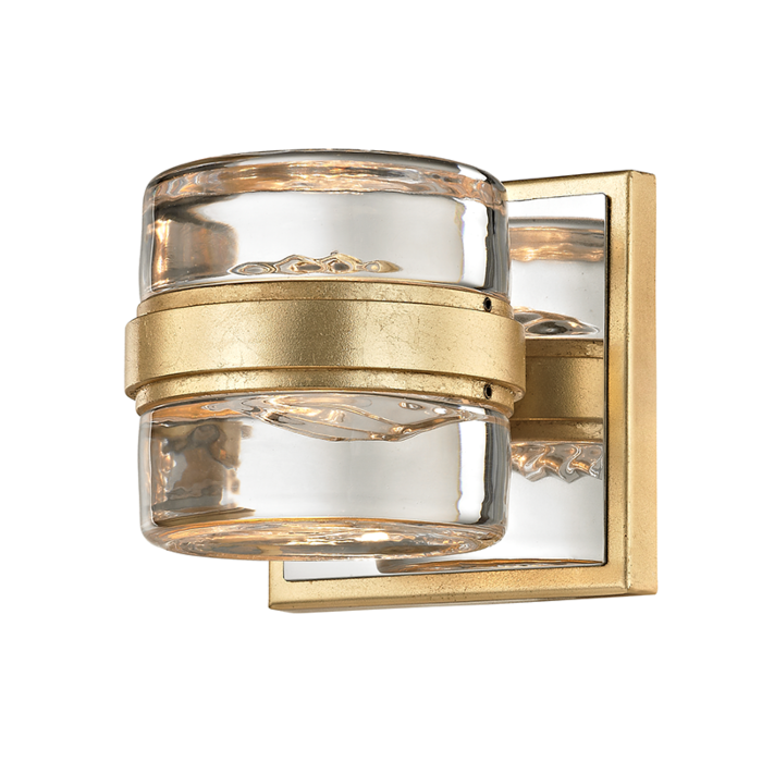 Troy Splash 5 Inch Bathroom Vanity Light in Gold Leaf