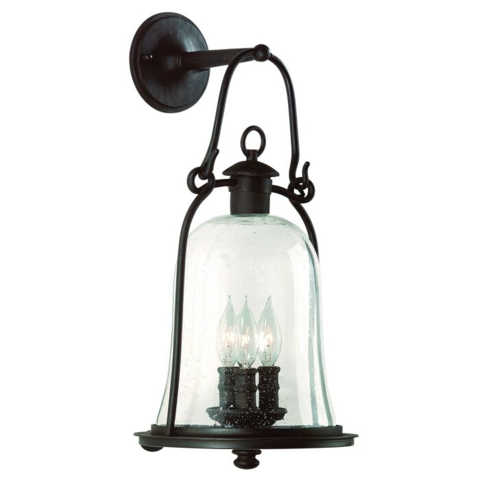 Troy Owings Mill 3 Light 21 Inch Outdoor Wall Light in Natural Bronze