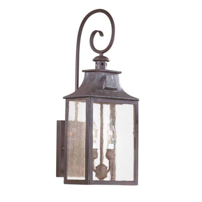 Troy Newton 2 Light 23 Inch Outdoor Wall Light in Old Bronze