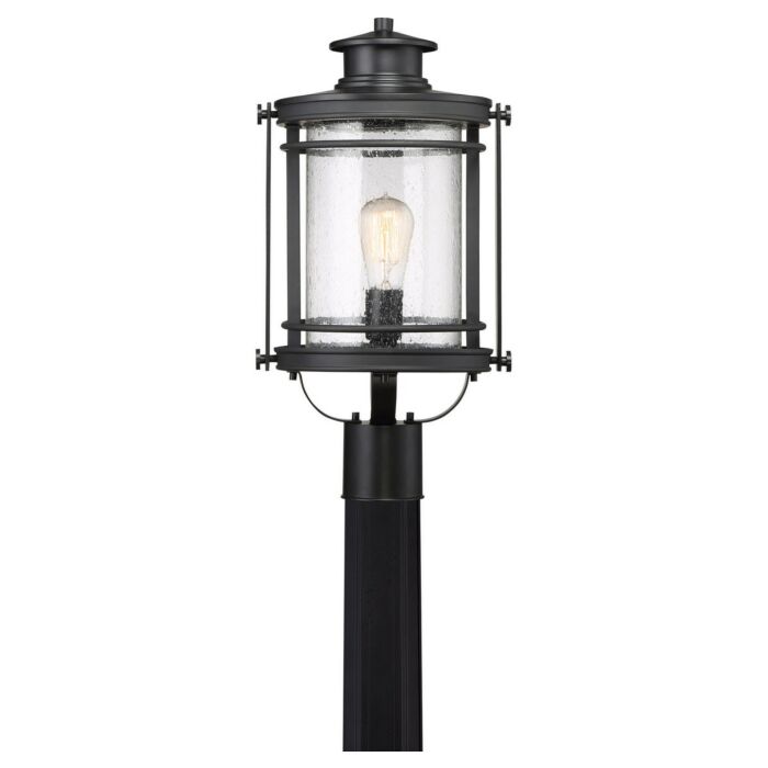 Quoizel Booker 11 Inch Outdoor Post Light in Mystic Black