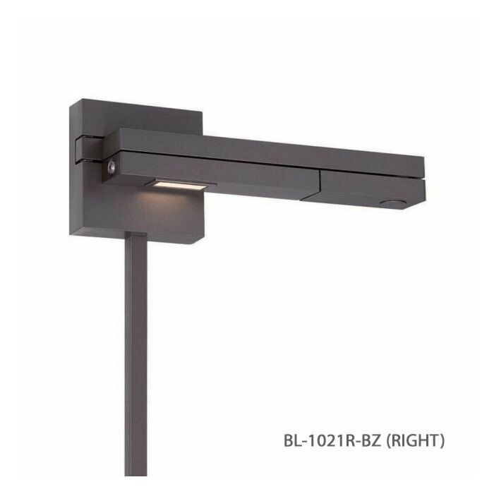 WAC Lighting 120V Flip LED Right Swing Arm in Titanium