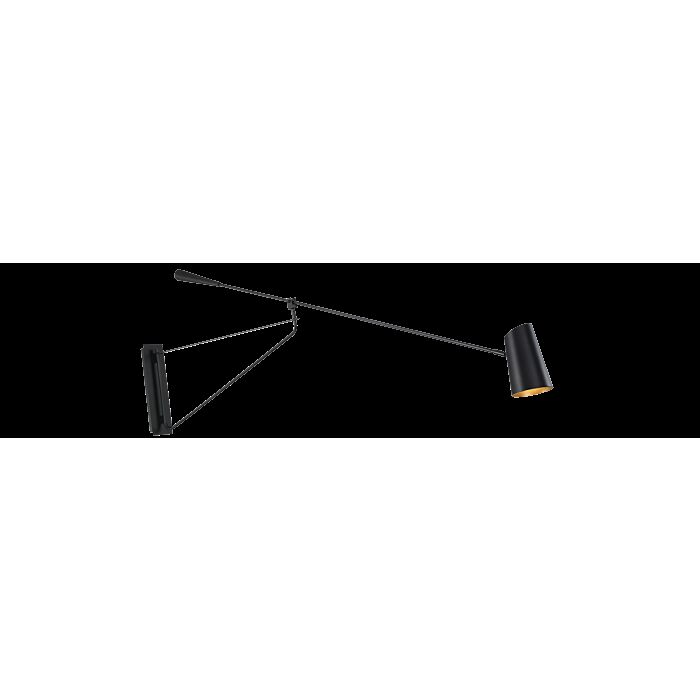 Modern Forms Stylus 15 Inch Wall Sconce in Black and Gold