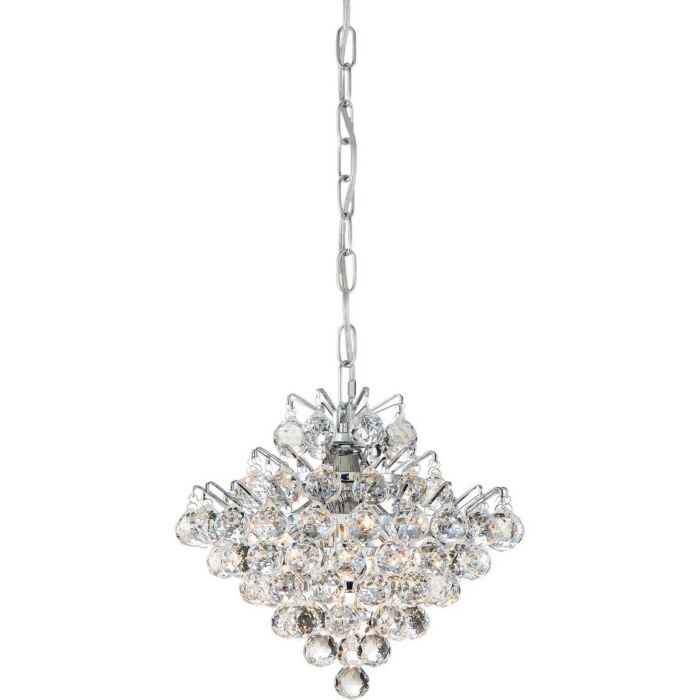 Quoizel Bordeaux 4 Light 12 Inch Ceiling Light in Polished Chrome