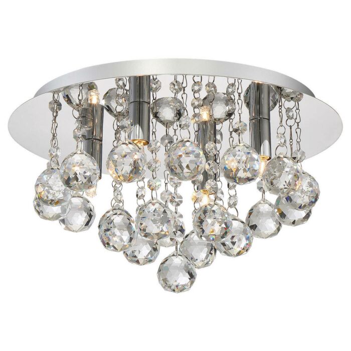 Quoizel Bordeaux 4 Light 14 Inch Ceiling Light in Polished Chrome
