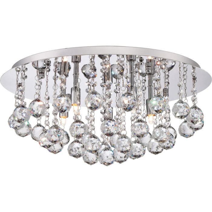 Quoizel Bordeaux 5 Light 20 Inch Ceiling Light in Polished Chrome