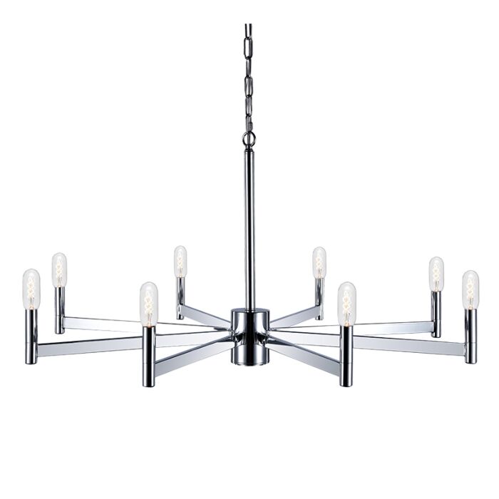 Matteo Euryale 8 Light Chandelier In Chrome