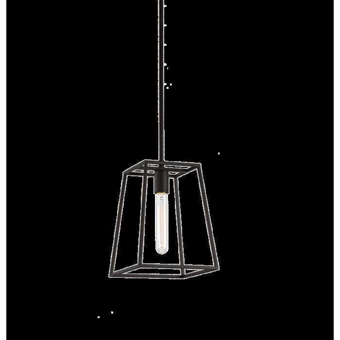 Matteo Candor 1 Light Pendant Light In Rusty Black