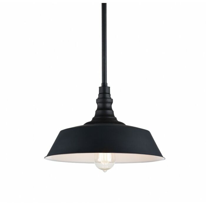 Matteo Scacchi 1 Light Pendant Light In Dark Grey