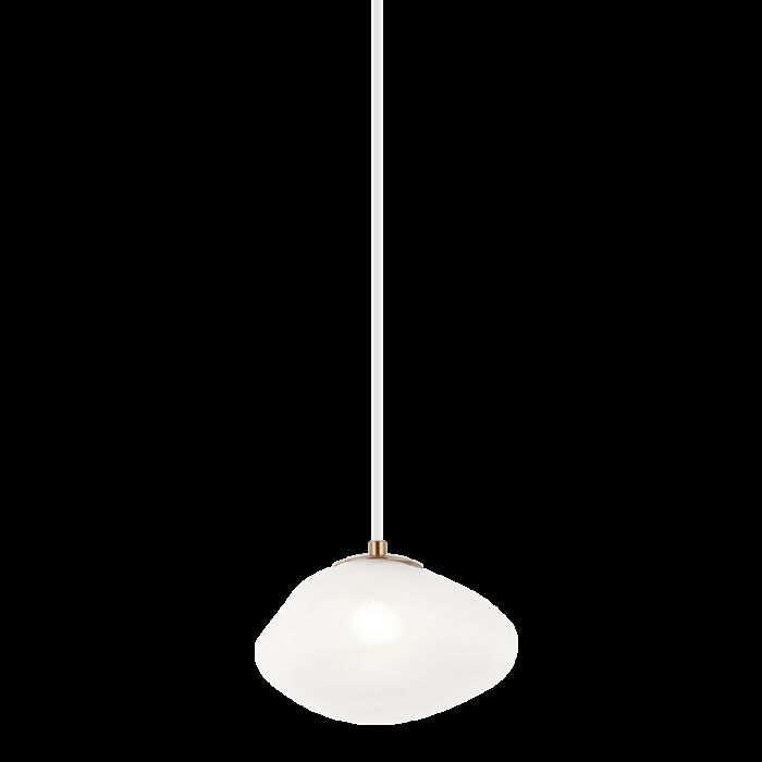 Matteo Melo 1 Light Pendant Light In Aged Gold Brass