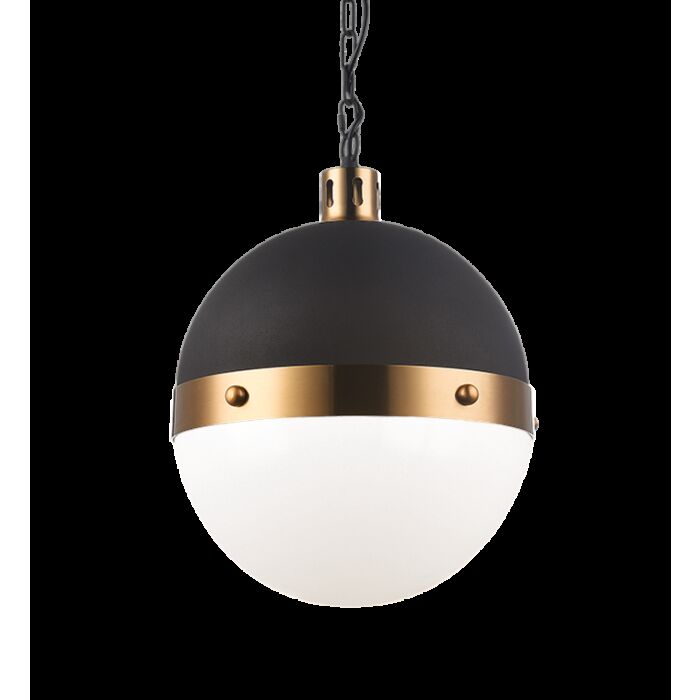 Matteo Torino 3 Light Pendant Light In Aged Gold Brass
