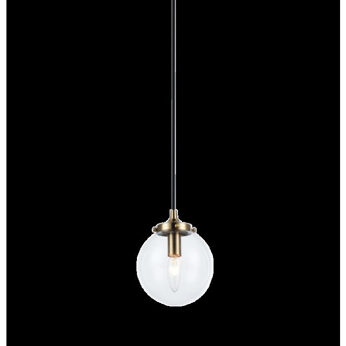 Matteo The Bougie 1 Light Chandelier In Aged Gold Brass