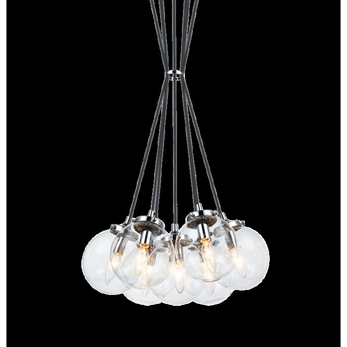 Matteo The Bougie 7 Light Pendant Light In Chrome