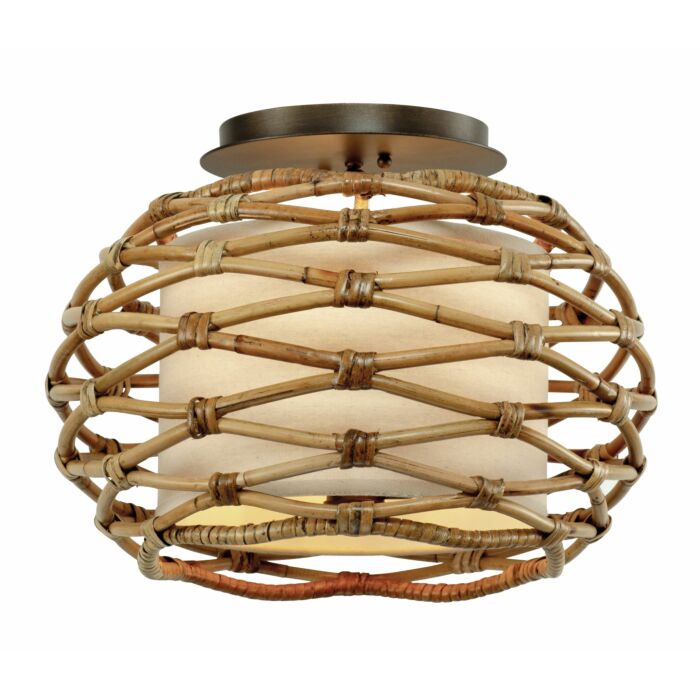 Troy Balboa 3 Light Ceiling Light in Bronze