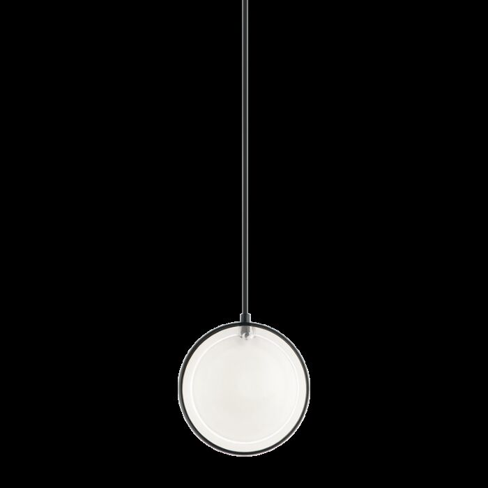 Matteo Chatoyant 1 Light Pendant Light In Matte Black