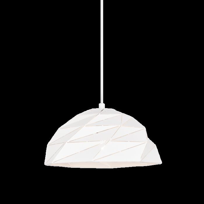 Matteo Riku 1 Light Pendant Light In White