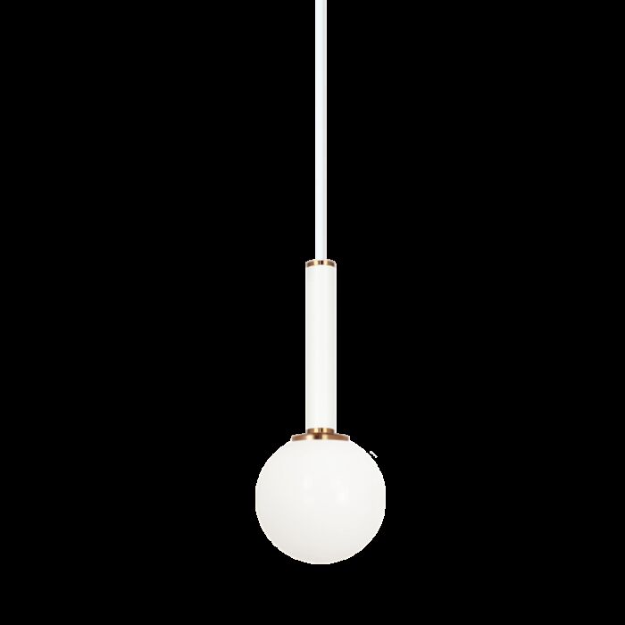Matteo Stellar 1 Light Pendant Light In Aged Gold Brass