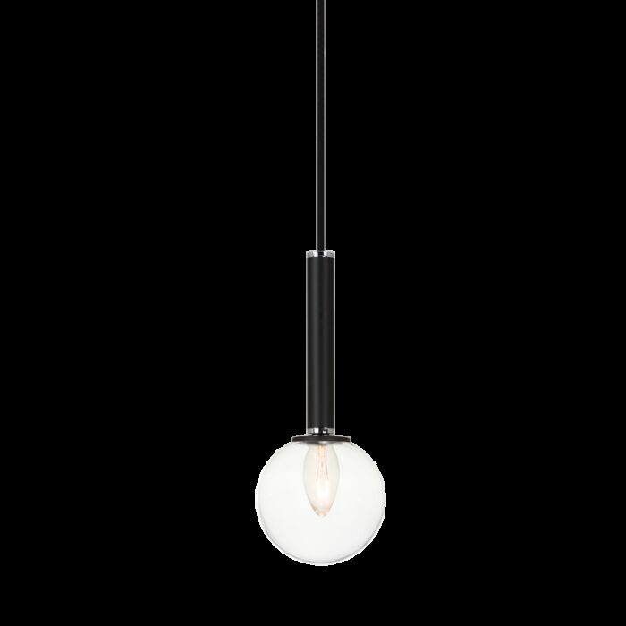 Matteo Stellar 1 Light Pendant Light In Black