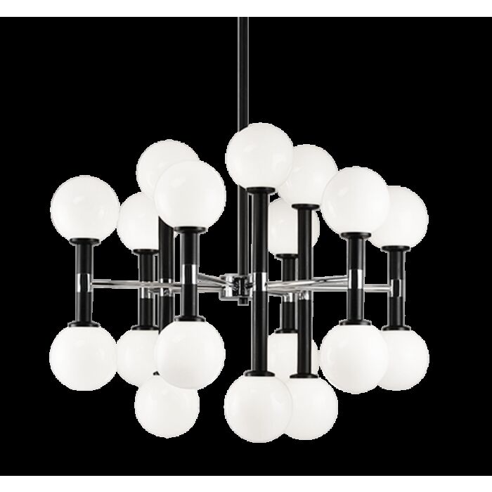 Matteo Stellar 18 Light Chandelier In Black