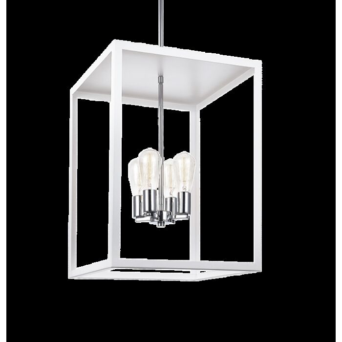 Matteo Flare 4 Light Chandelier In White