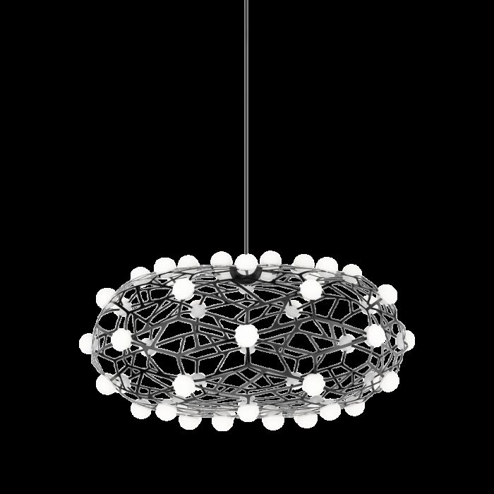 Matteo Coral 56 Light Chandelier In Black