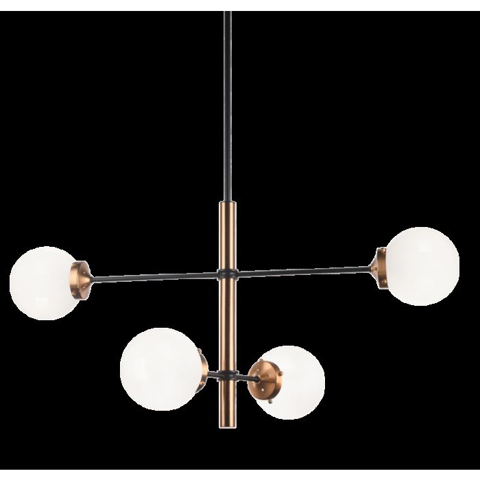 Matteo Enchant 4 Light Pendant Light In Aged Gold Brass
