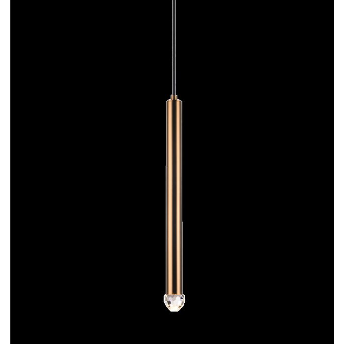 Matteo Reign 1 Light Pendant Light In Aged Gold Brass