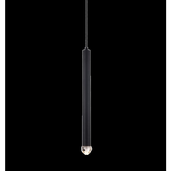 Matteo Reign 1 Light Pendant Light In Matte Black