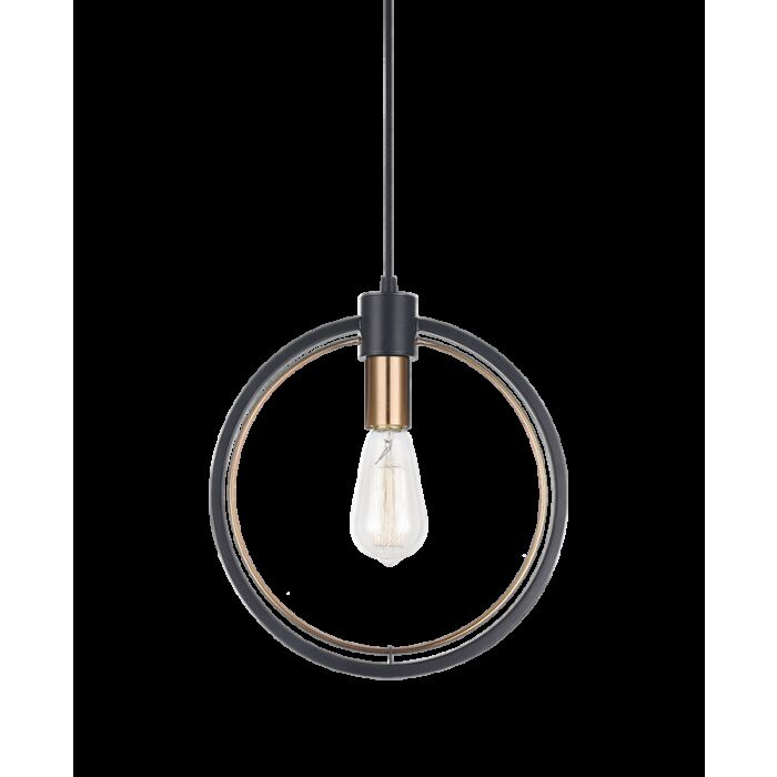 Matteo Odyssey 1 Light Pendant Light In Black