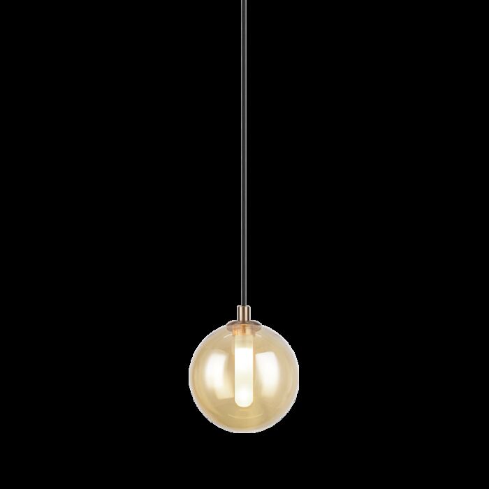 Matteo Magma 1 Light Pendant Light In Amber